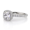 1.66ct Antique Cushion Brilliant Diamond Engagement Ring