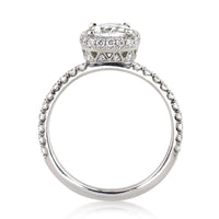 1.66ct Antique Cushion Brilliant Diamond Engagement Ring