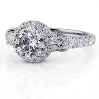 2.61ct Round Brilliant Cut Diamond Engagement Ring