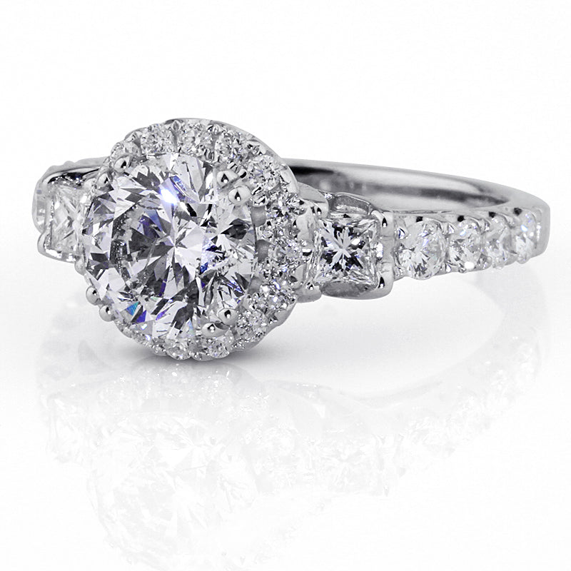 2.61ct Round Brilliant Cut Diamond Engagement Ring