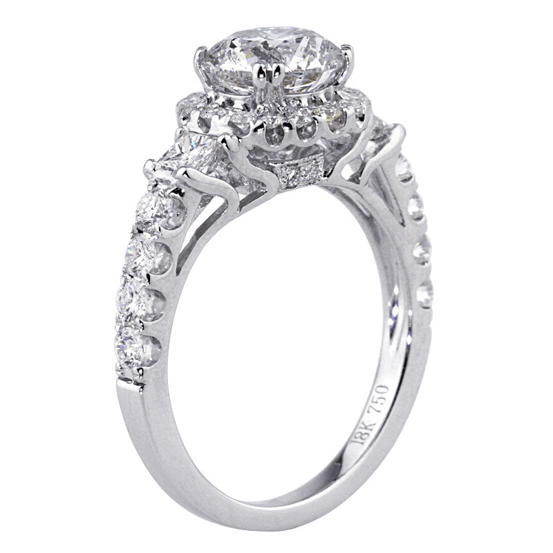 2.61ct Round Brilliant Cut Diamond Engagement Ring