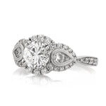1.97ct Round Brilliant Cut Diamond Engagement Ring
