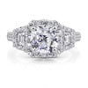 4.05 Antique Cushion Brilliant Diamond Engagement Ring