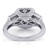 4.05 Antique Cushion Brilliant Diamond Engagement Ring