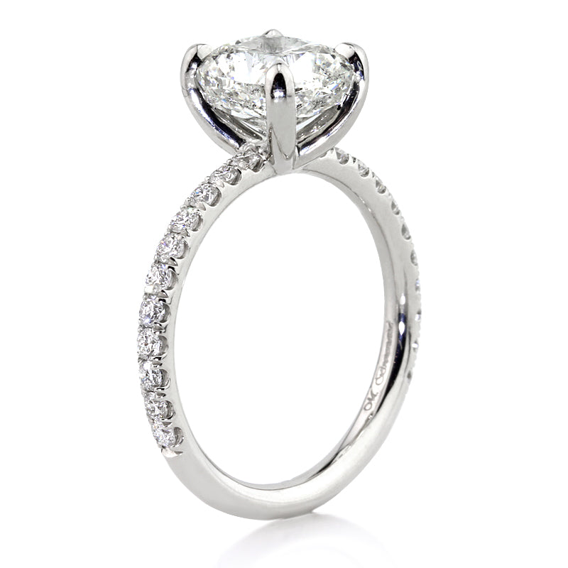 3.16ct Cushion Cut Diamond Engagement Ring