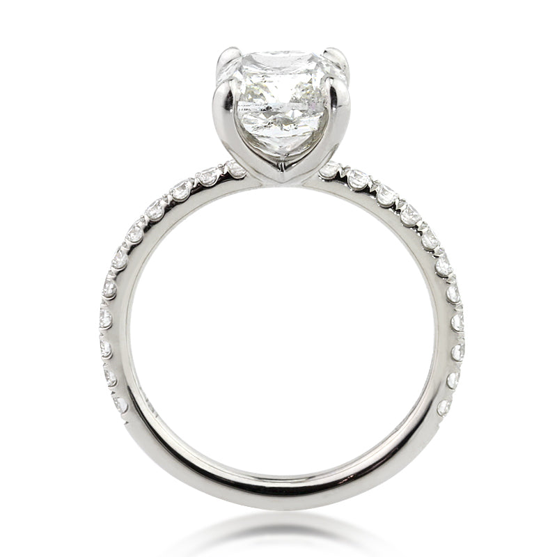 3.16ct Cushion Cut Diamond Engagement Ring