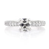 1.82ct Antique Cushion Brilliant Diamond Engagement Ring