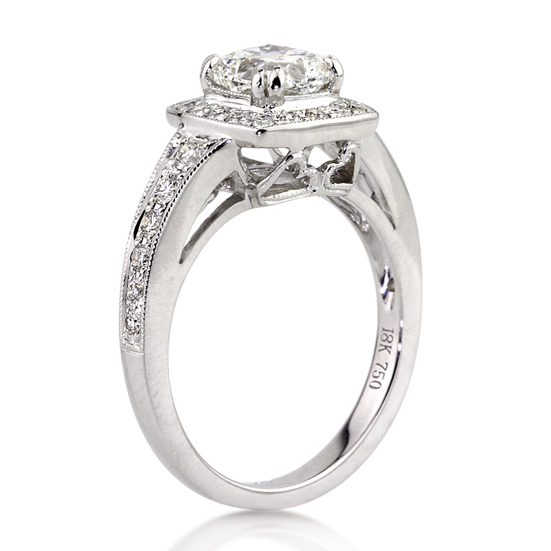 1.97ct Cushion Cut Diamond Engagement Ring