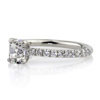 1.41ct Antique Cushion Brilliant Diamond Engagement Ring