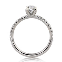 1.41ct Antique Cushion Brilliant Diamond Engagement Ring