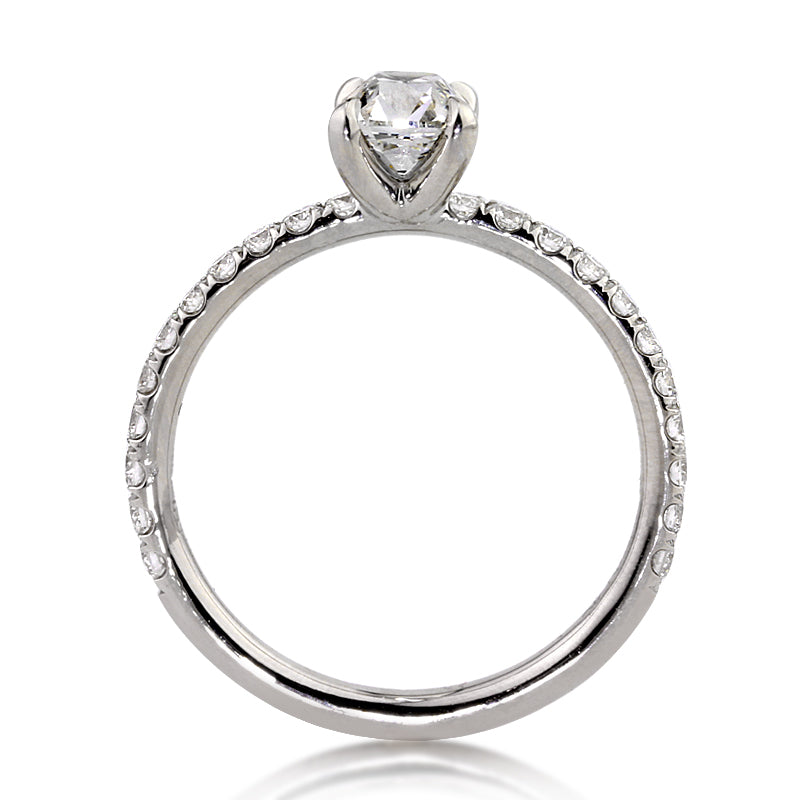 1.41ct Antique Cushion Brilliant Diamond Engagement Ring