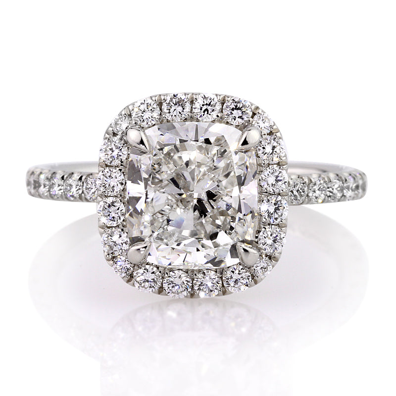 4.11 Cushion Cut Diamond Engagement Ring