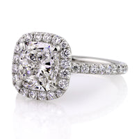 4.11 Cushion Cut Diamond Engagement Ring