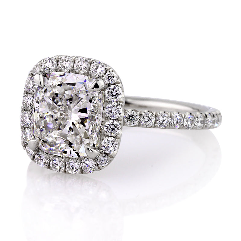 4.11 Cushion Cut Diamond Engagement Ring