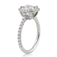 3.06ct Radiant Cut Diamond Engagement Ring