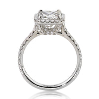 3.06ct Radiant Cut Diamond Engagement Ring