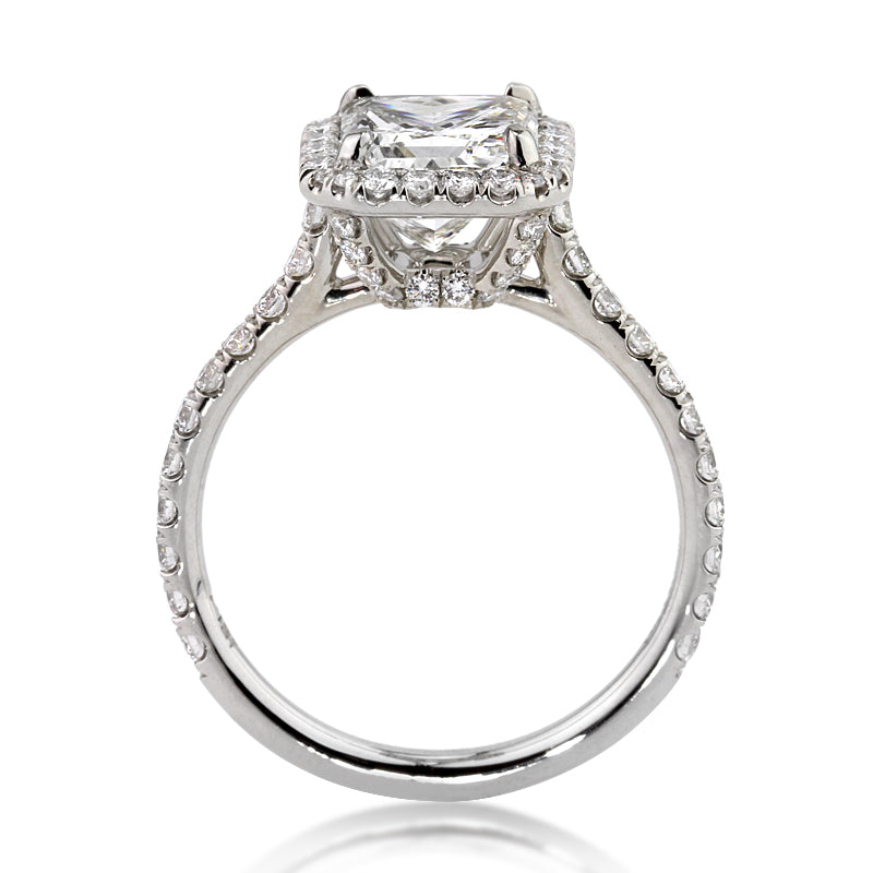 3.06ct Radiant Cut Diamond Engagement Ring