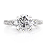 4.21ct Round Brilliant Cut Diamond Engagement Ring