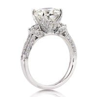 4.21ct Round Brilliant Cut Diamond Engagement Ring