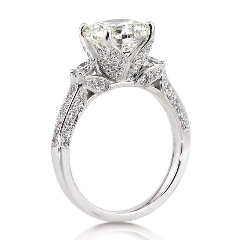 4.21ct Round Brilliant Cut Diamond Engagement Ring