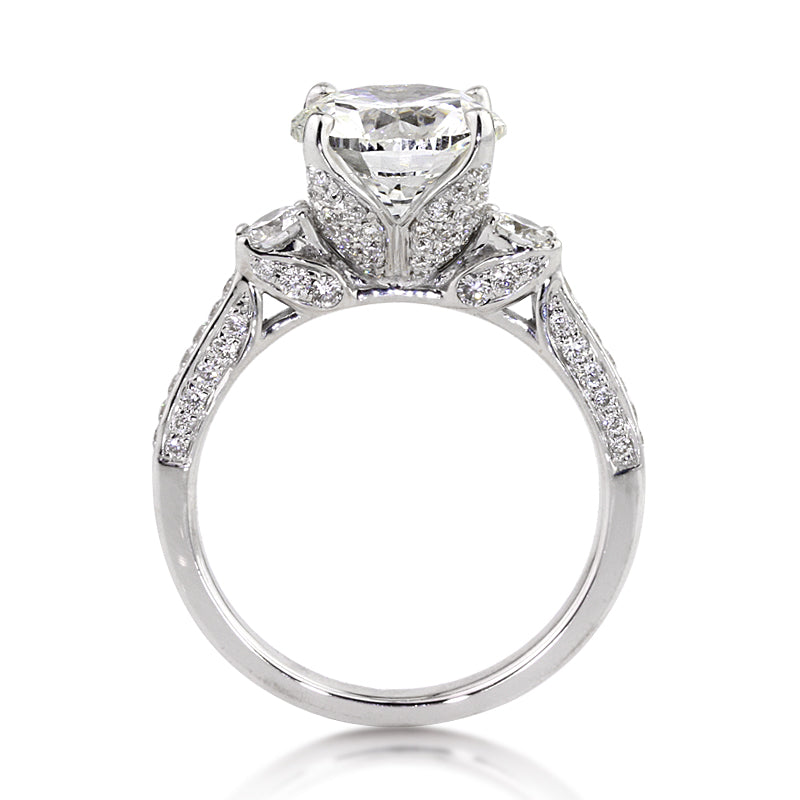 4.21ct Round Brilliant Cut Diamond Engagement Ring