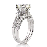 4.21ct Round Brilliant Cut Diamond Engagement Ring