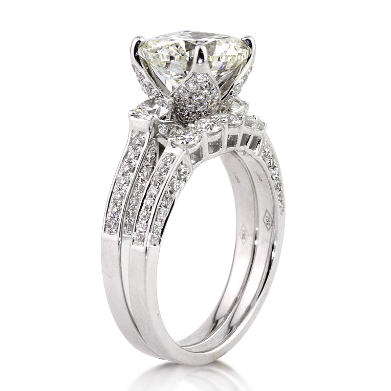 4.21ct Round Brilliant Cut Diamond Engagement Ring