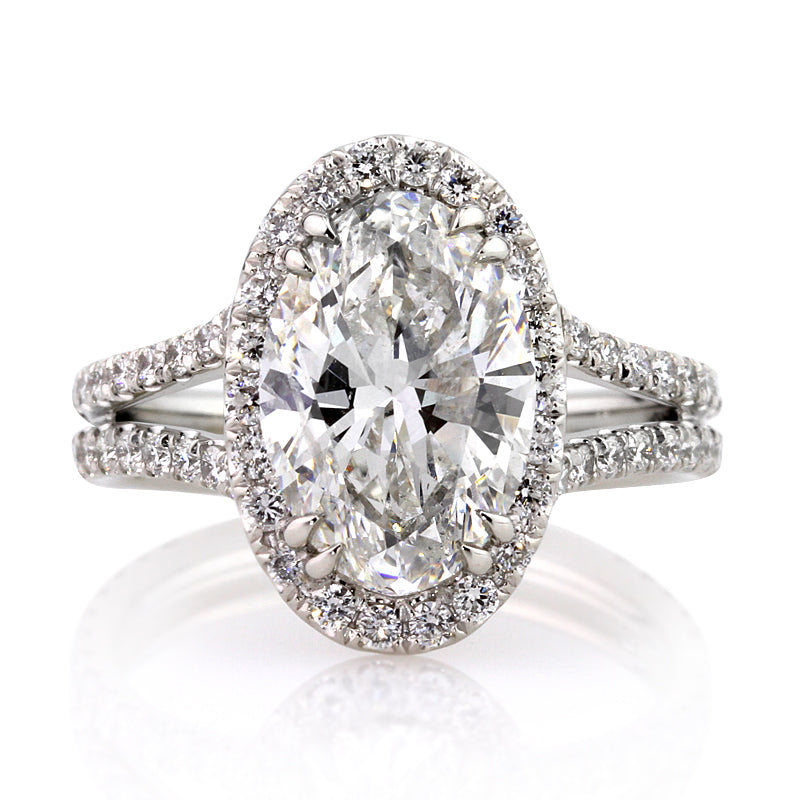 4.61ct Oval Cut Diamond Engagement Ring