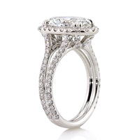 4.61ct Oval Cut Diamond Engagement Ring