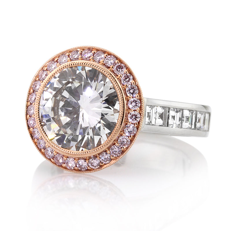7.23ct Round Brilliant Cut Diamond Engagement Ring