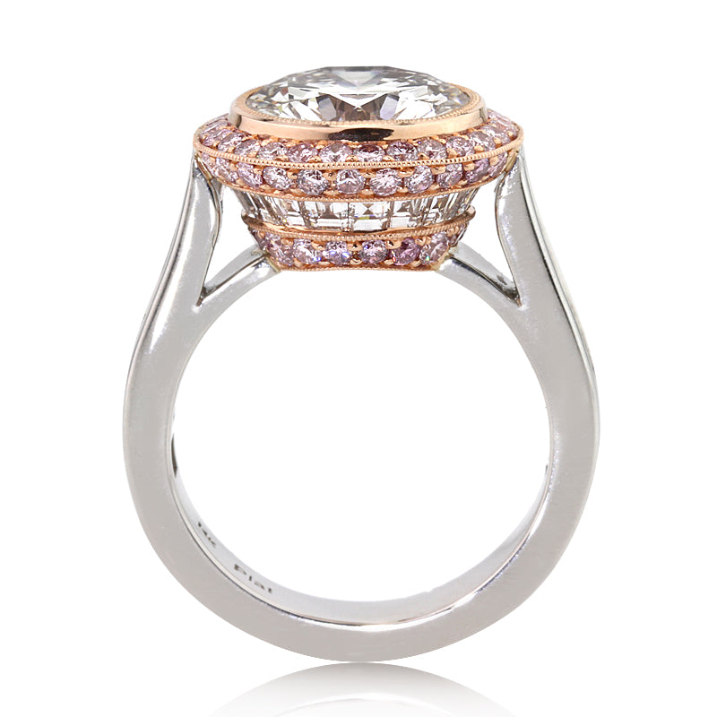 7.23ct Round Brilliant Cut Diamond Engagement Ring