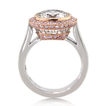 7.23ct Round Brilliant Cut Diamond Engagement Ring