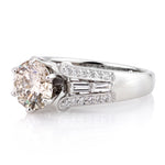 2.71ct Round Brilliant Cut Diamond Engagement Ring