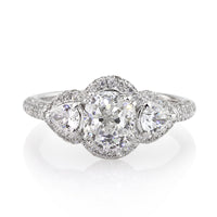 2.51ct Cushion Cut Diamond Engagement Ring