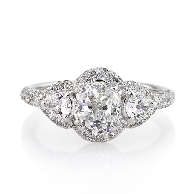 2.51ct Cushion Cut Diamond Engagement Ring