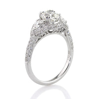 2.51ct Cushion Cut Diamond Engagement Ring