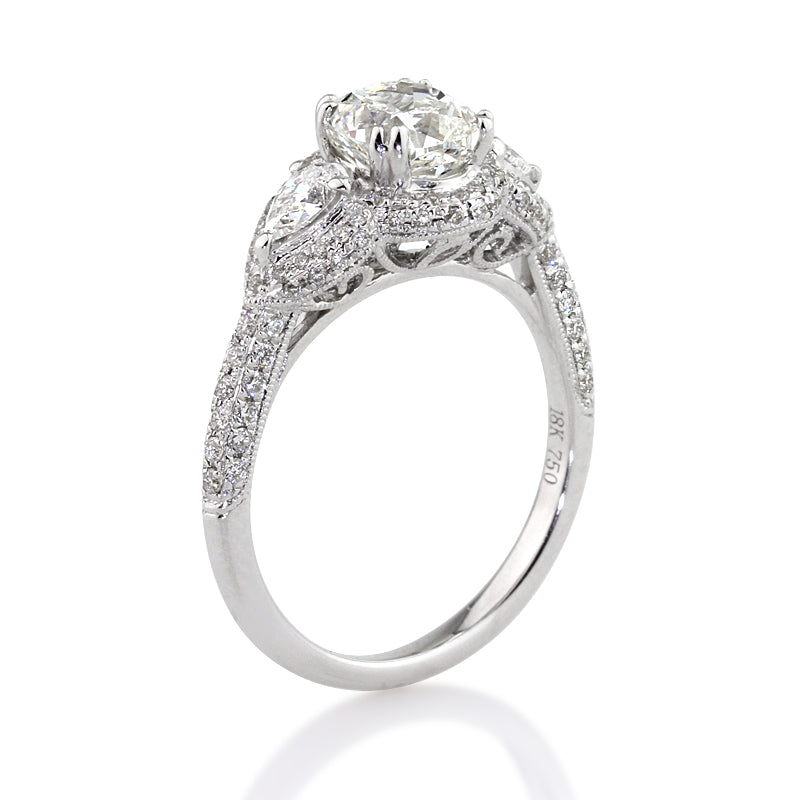 2.51ct Cushion Cut Diamond Engagement Ring