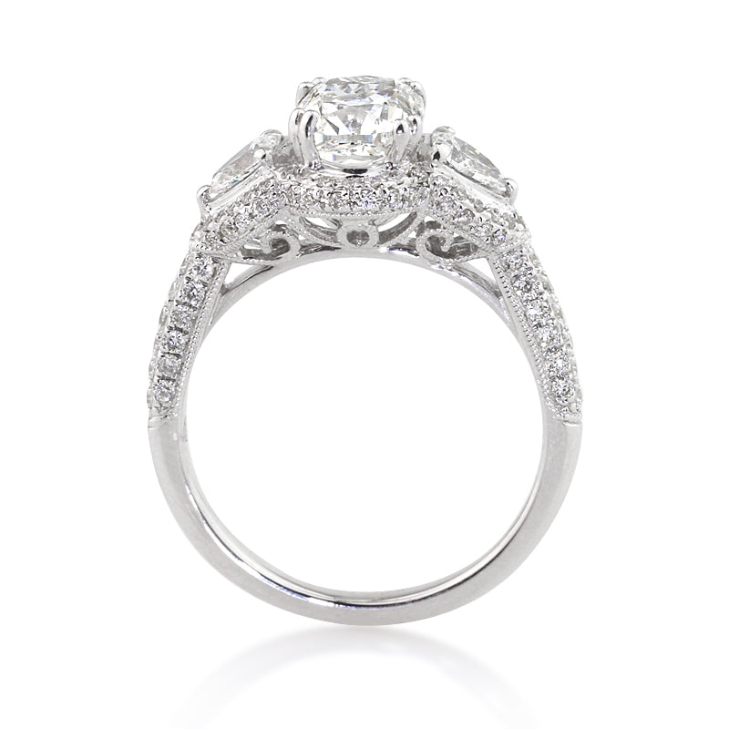 2.51ct Cushion Cut Diamond Engagement Ring
