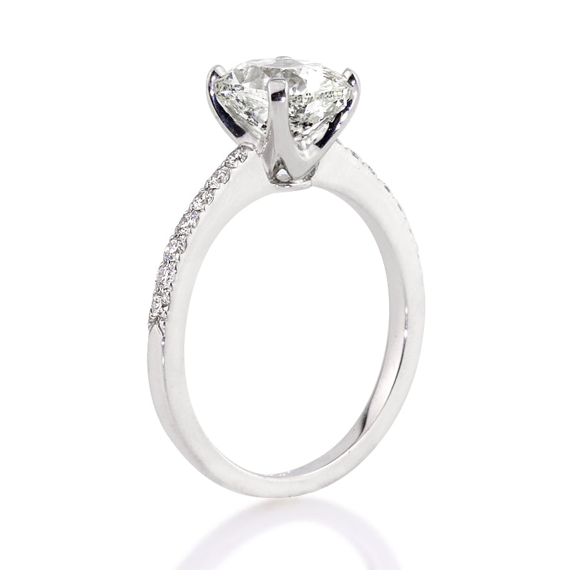 2.40ct Cushion Cut Diamond Engagement Ring
