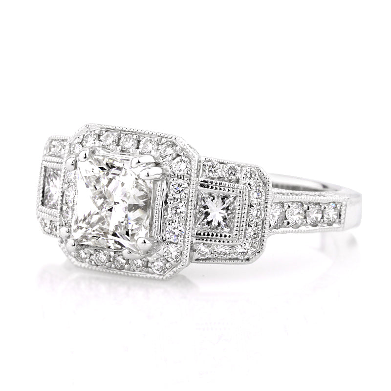 2.60ct Princess Cut Diamond Engagement Ring
