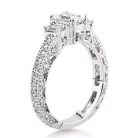 1.91ct Emerald Cut Diamond Engagement Ring