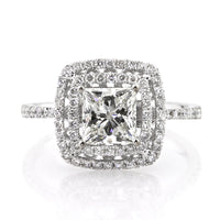 1.88ct Princess Cut Diamond Engagement Ring
