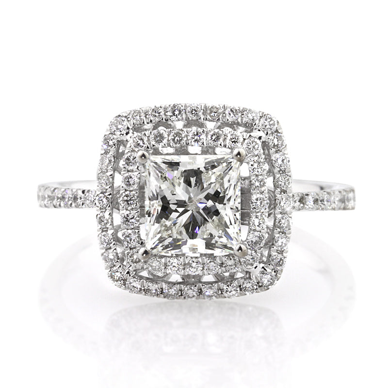 1.88ct Princess Cut Diamond Engagement Ring