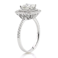 1.88ct Princess Cut Diamond Engagement Ring