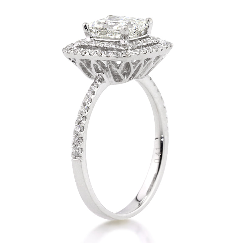 1.88ct Princess Cut Diamond Engagement Ring