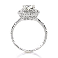 1.88ct Princess Cut Diamond Engagement Ring