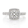 2.18ct Princess Cut Diamond Engagement Ring