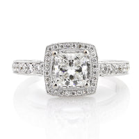 2.18ct Princess Cut Diamond Engagement Ring