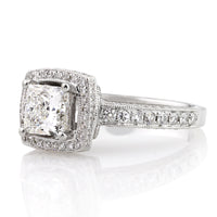 2.18ct Princess Cut Diamond Engagement Ring