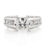 3.03ct Princess Cut Diamond Engagement Ring
